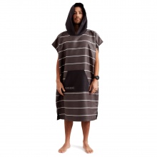 Nomadix Poncho Pinner Black mit Kapuze (weich, schnelltrocknend, kein haften von Sand/ Tierhaaren) schwarz 180x80cm